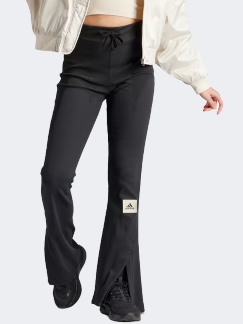 IJ8454-W Lng Rib Pt Black