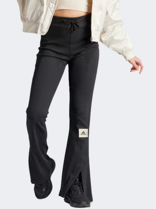 IJ8454-W Lng Rib Pt Black