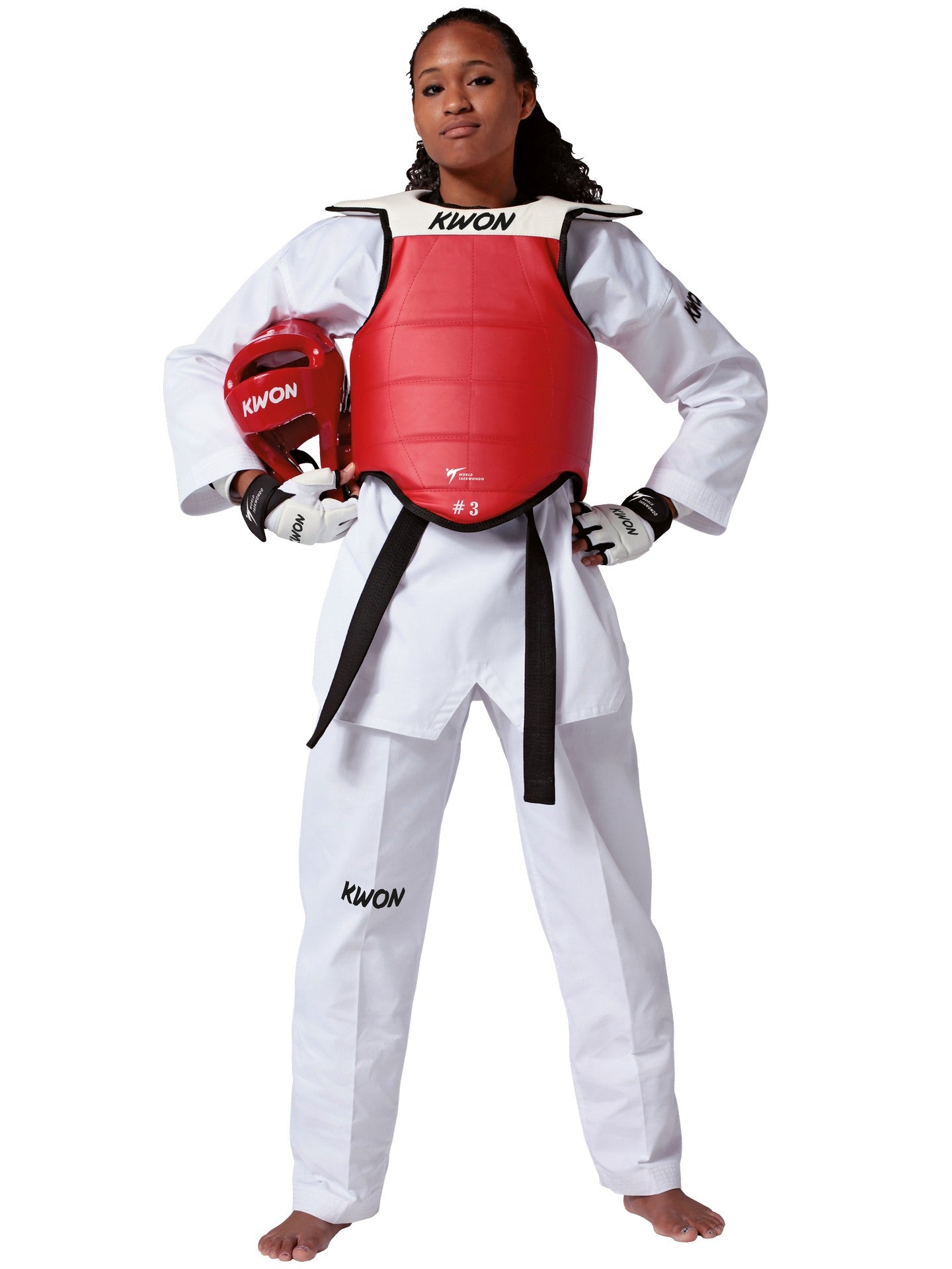 Kwon Body Protector Competition Double Unisex Taekwondo Protection White