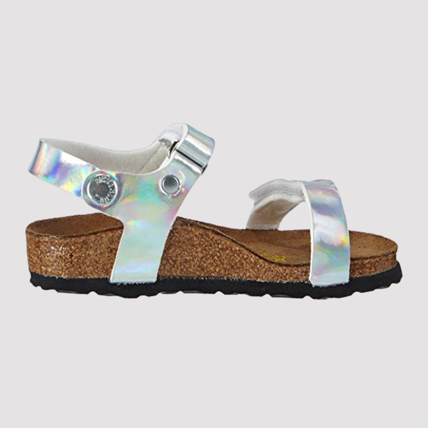 Birkenstock Yala Bf Mirror Girls Lifestyle Sandals Silver Mike