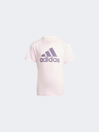 Adidas Essentials Little-Girls Sportswear T-Shirt Clear Pink/Violet