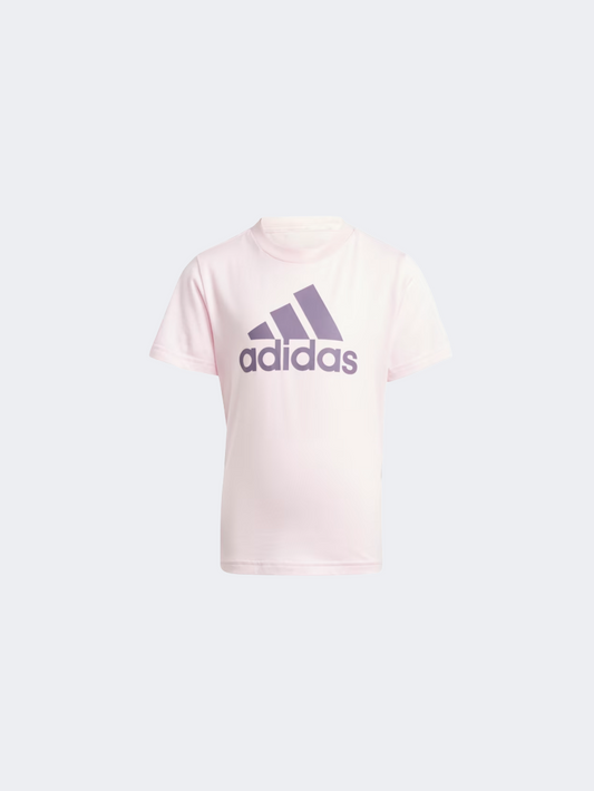 Adidas Essentials Little-Girls Sportswear T-Shirt Clear Pink/Violet