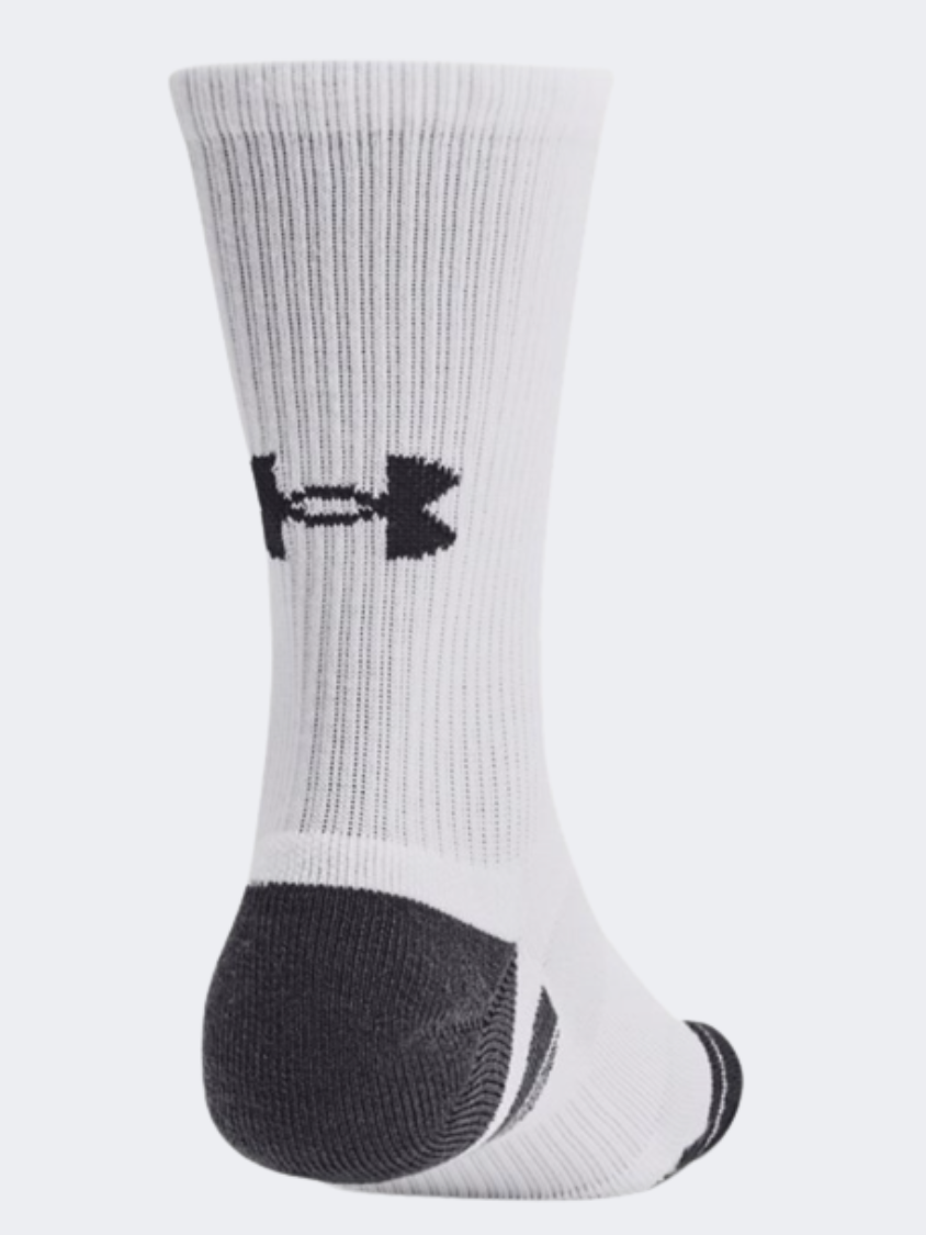 Under Armour Performance Tech 3Pk Unisex Training Sock White/Jet Grey