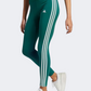 Adidas Essentials 3 Stripes Women Sportswear Tight Dark Green/White
