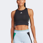 Adidas Techfit Colorblock Cropped Women Training Tank Black