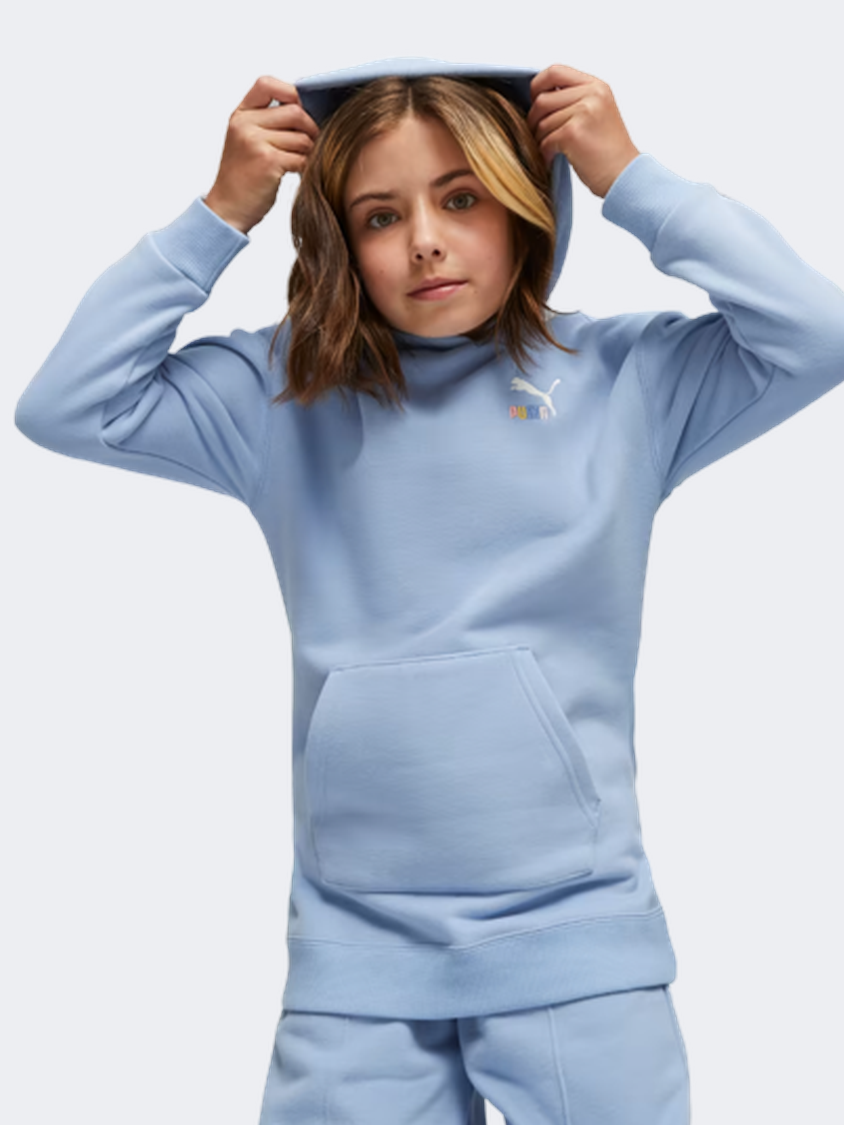 Puma Classics Girls Lifestyle Hoody Blissful Blue