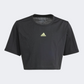 Adidas Dance Crop Sportswear T-Shirt Black/Lime