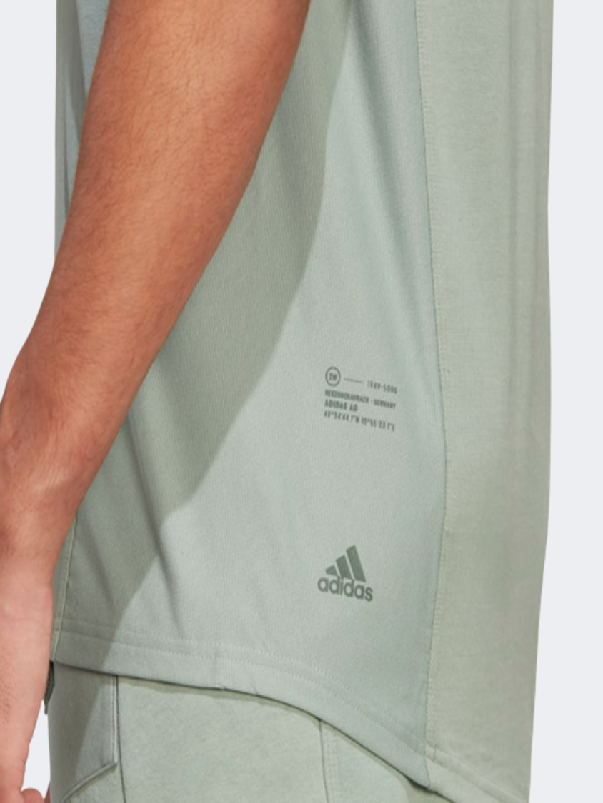 Adidas City Escape Men Sportswear T-Shirt Silver Green