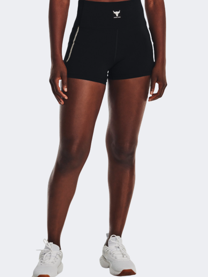 Under Armour Project Rock Meridian Women Training Short Black/Ivory