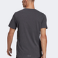Adidas Own The Run Heather Men Running T-Shirt Black Melange