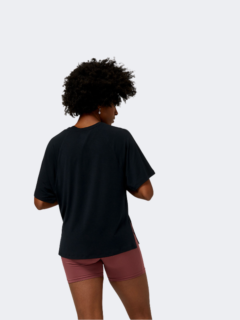 New Balance Achiever Tee Women Training T-Shirt Black