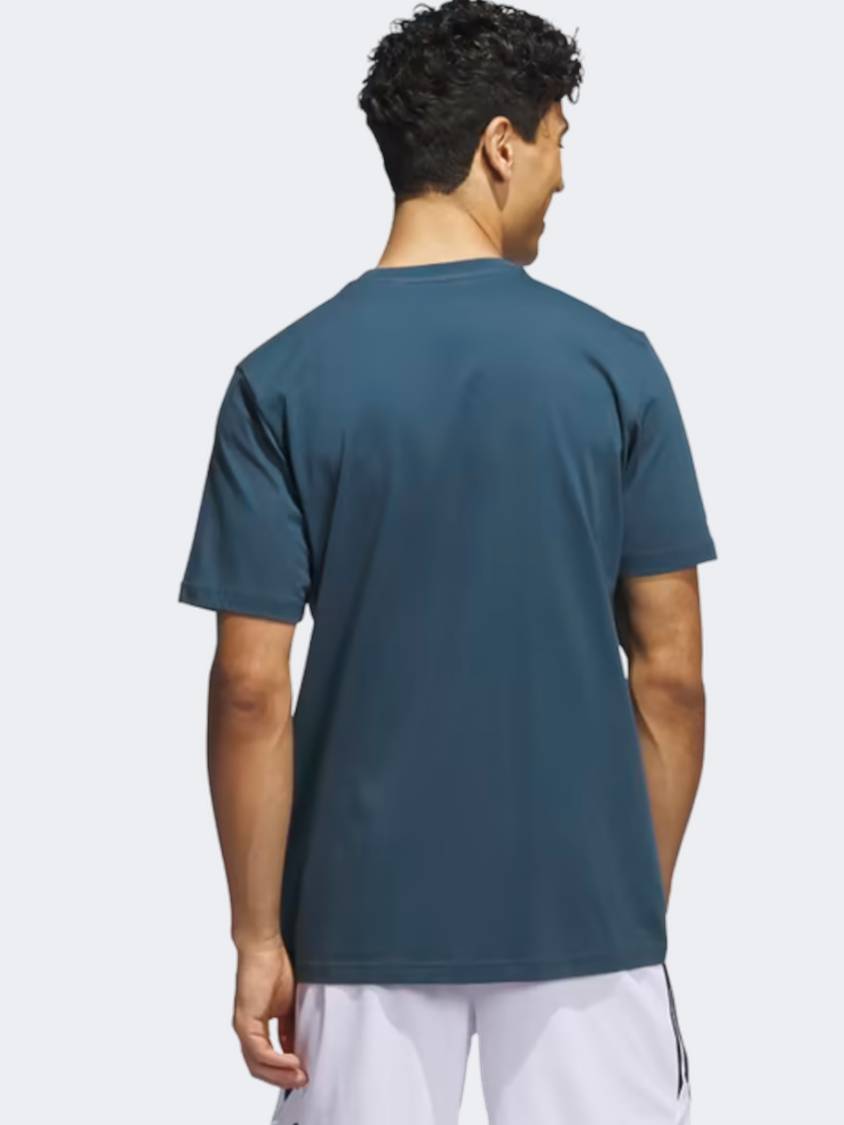 Adidas Metaverse Gaming Lil Stripe Men Basketball T-Shirt Arctic Night