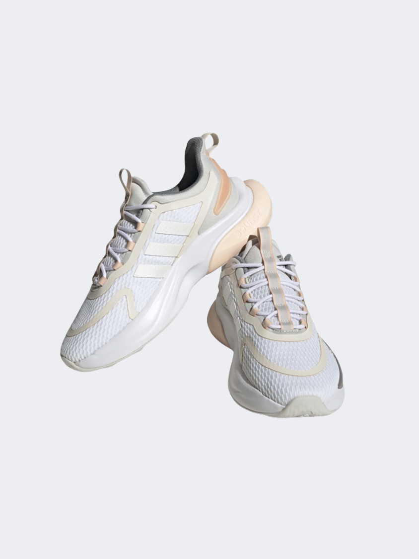 Adidas Alphabounce Women Sportswear Shoes White/Metalic/Grey