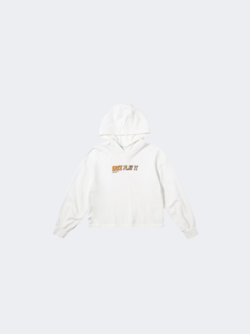 Erke Hoodie Kids-Girls Lifestyle Hoody White