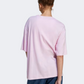 Adidas Essentials Big Logo Boyfriend Women Sportswear T-Shirt Clear Pink/White