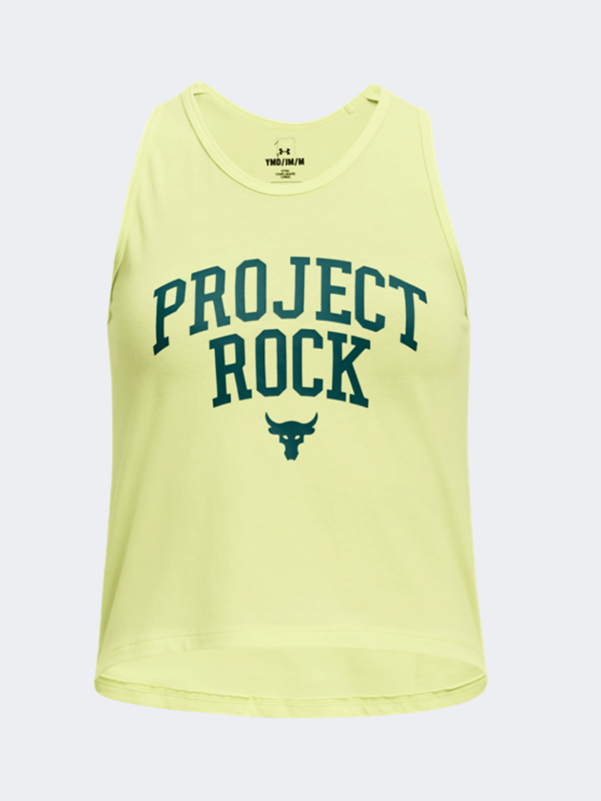 Under Armour Project Rock Graphic Girls Training Tank Fade/Teal