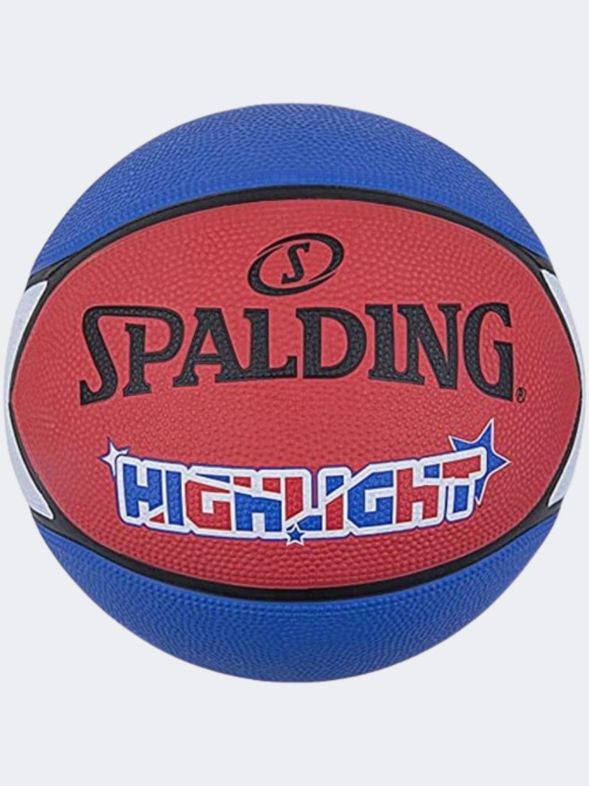 Spalding Highlight Basketball Ball Red/White/Blue
