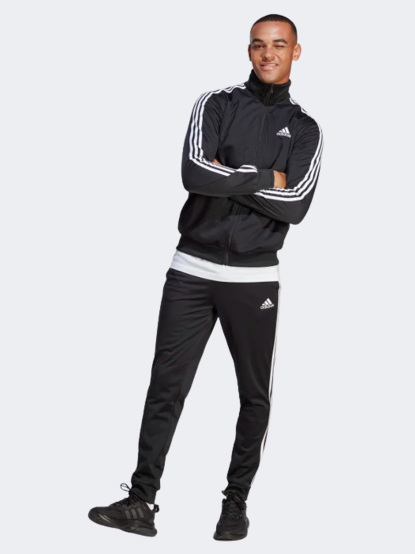 Adidas Sportswear Basic 3-Stripes Tricot Men Sportswear Suit Black/White