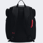 Under Armour Project Rock Duffle Backpack Men Training Bag Black/Red