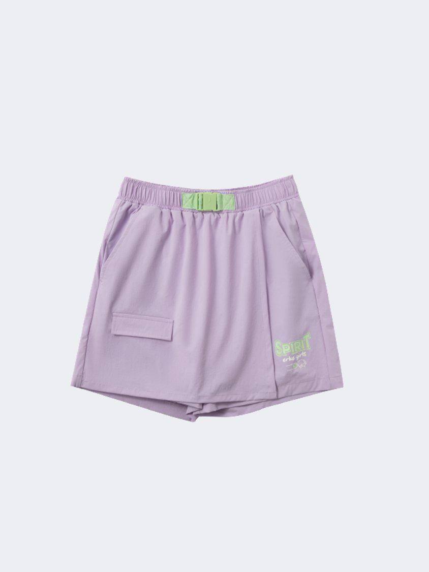 Erke  Kids-Girls Lifestyle 3/4 Pant Light Purple