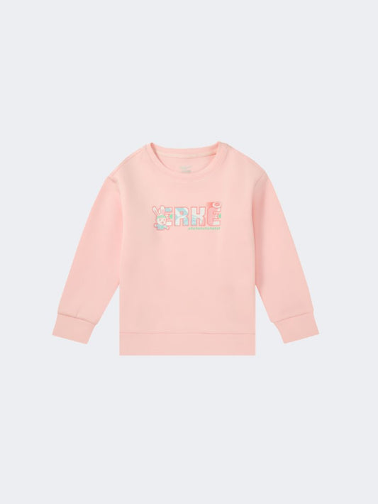 Erke Pullover Little-Girls Lifestyle Sweatshirt Pink