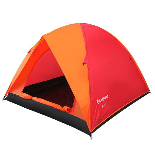 King Camp Family 3 Unisex Camping Tent Red Kt3073