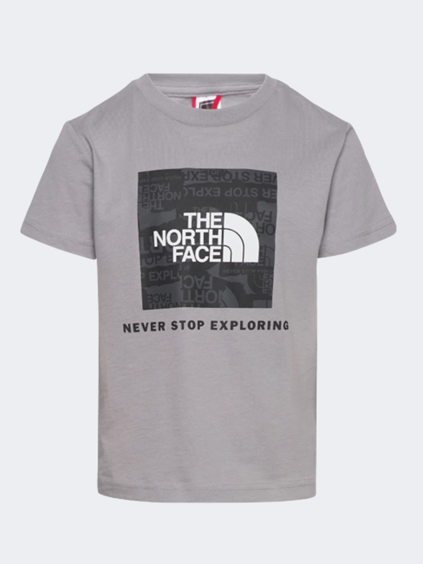 The North Face Redbox Boys Lifestyle T-Shirt Meld Grey