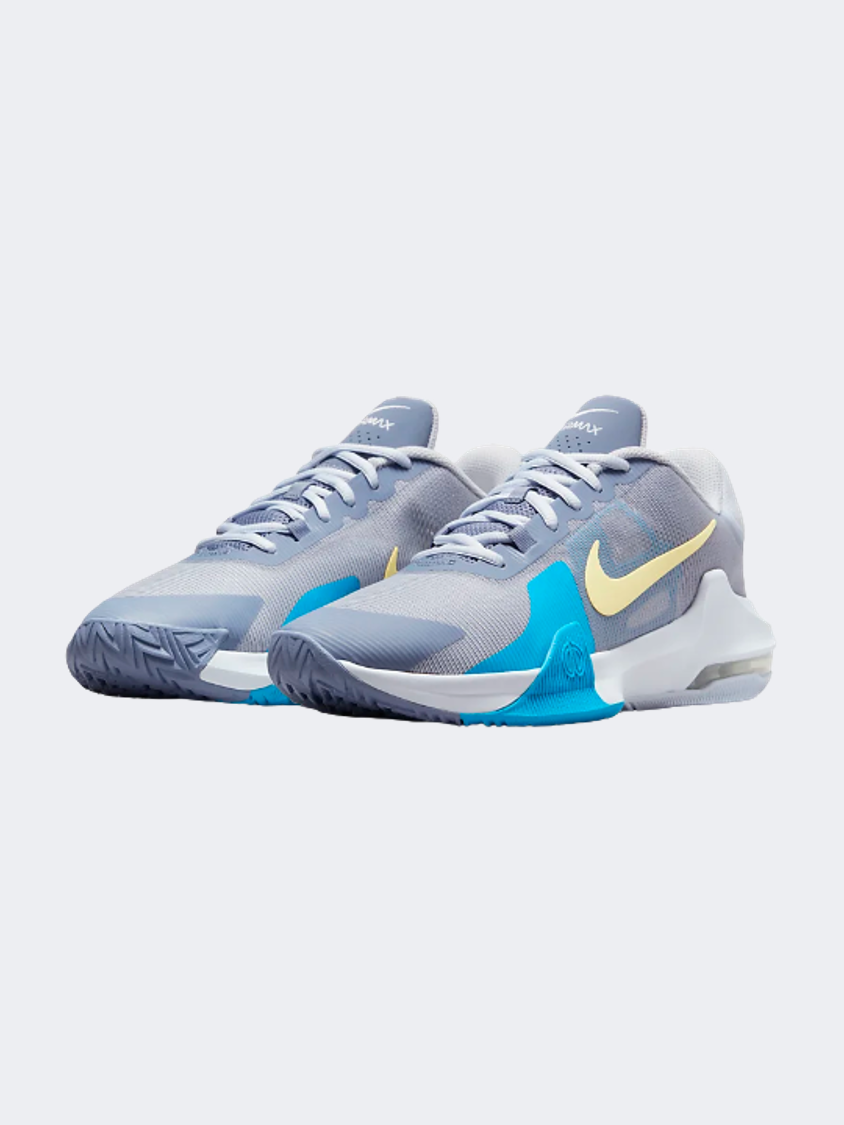 Nike Air Max Impact 4 Men Basketball Shoes Grey/Blue