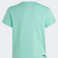 Adidas Dance Knotted Girls Sportswear T-Shirt Green/Silver