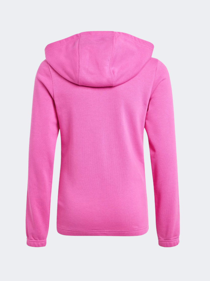 Adidas Essentials 3-Stripes Kids-Girls Sportswear Hoody Pink/White