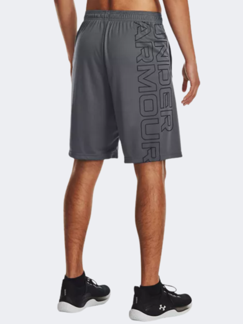 Under Armour Tech Wordmark Graphic Men Training Short Pitch Grey/Black
