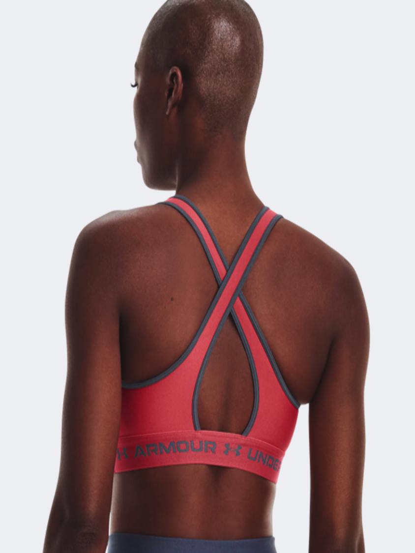 Under Armour Mid Crossback Women Training Bra Orange