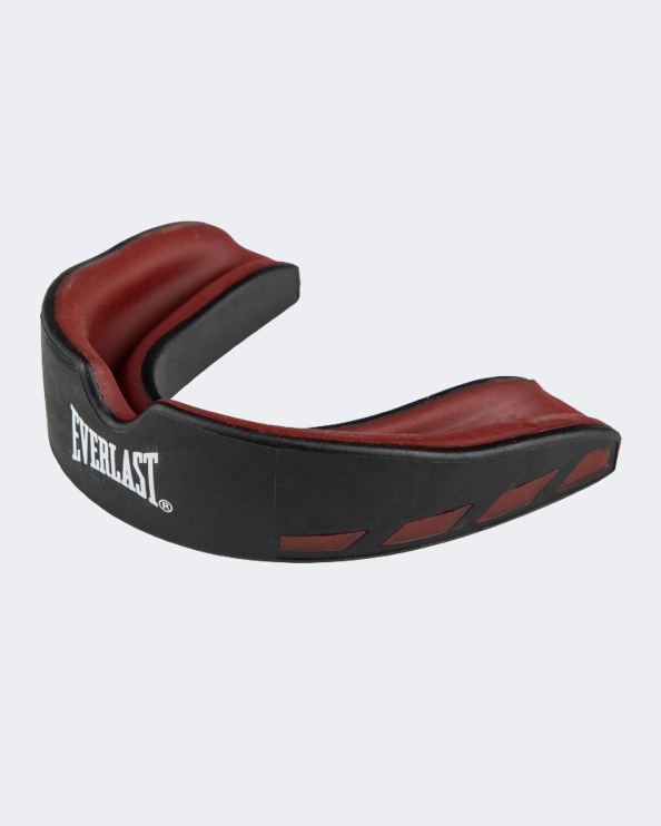 Everlast Evershield Single Mouthguard Unisex Boxing Protection Black/Red 722420-71