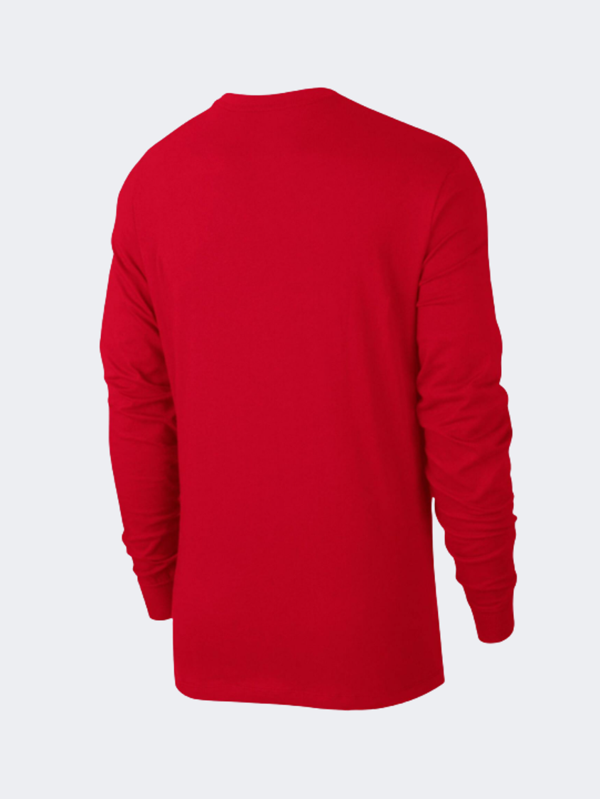 Nike Sportswear Club Men Lifestyle Long Sleeve Red