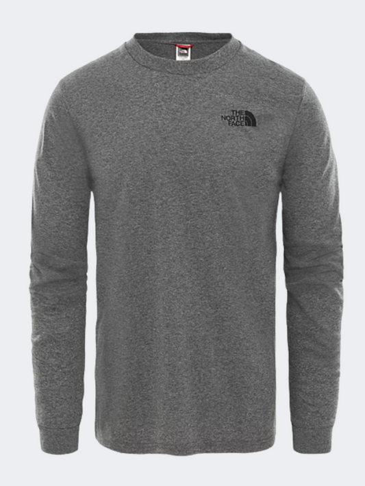 The North Face Simple Dome Men Lifestyle Long Sleeve Grey Heather