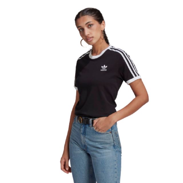 Adidas Adicolor Classics 3-Stripes Women Original T-Shirt Black – Mike ...