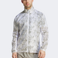 Adidas Allover Print Marathon Men Running Jacket White/Aluminium