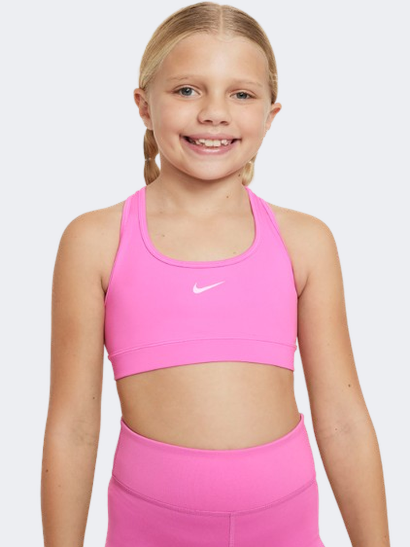 Nike Df Swoosh Women Lifestyle Bra Playful Pink/White
