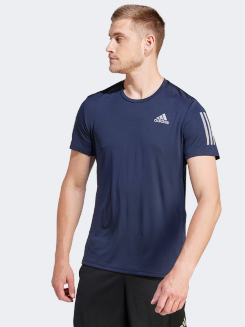 Adidas Own The Run Men Running T-Shirt Legend Ink