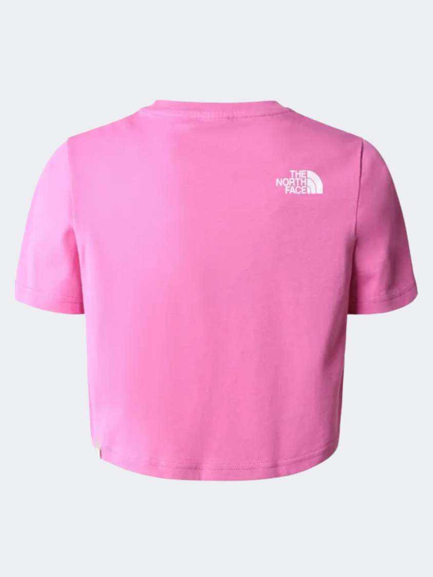 The North Face Crop Girls Lifestyle T-Shirt Pink