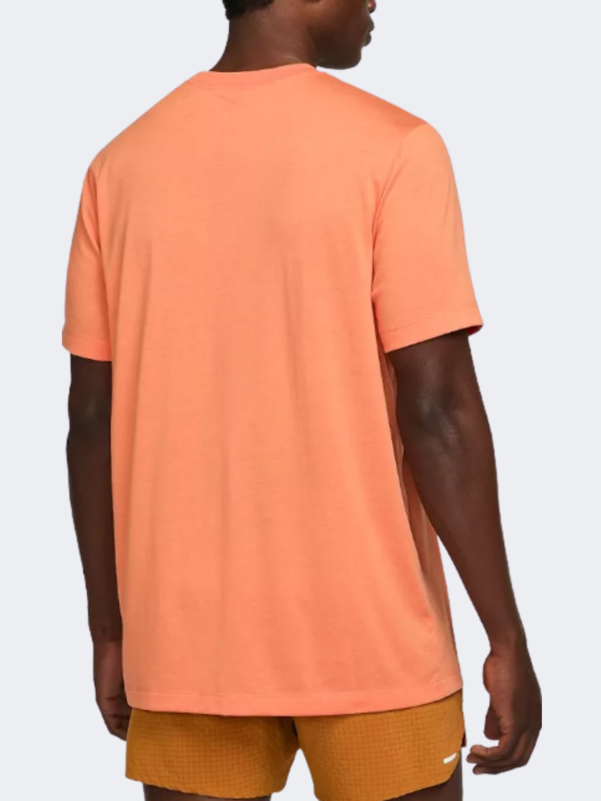 Nike Dri-Fit Trail Men Running T-Shirt Orange