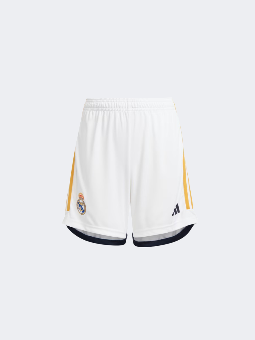 Adidas Real Home Kids-Boys Football Short White