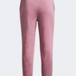 Under Armour Rival Fleece Girls Training Pant Pink Elixir/White