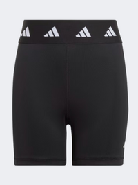 شورت رياضي بناتي Adidas أسود/أبيض