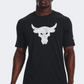 Under Armour Project Rock Brahma Bull Men Training T-Shirt Black Ivory