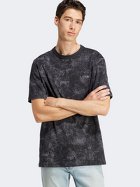 تيشيرت رجالي Adidas Adventre Aop Graphic Original أسود