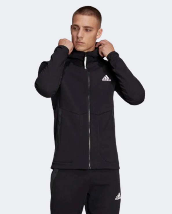 Adidas Designed For Gameday Full-Zip Men Sportswear Hoody Black He5030