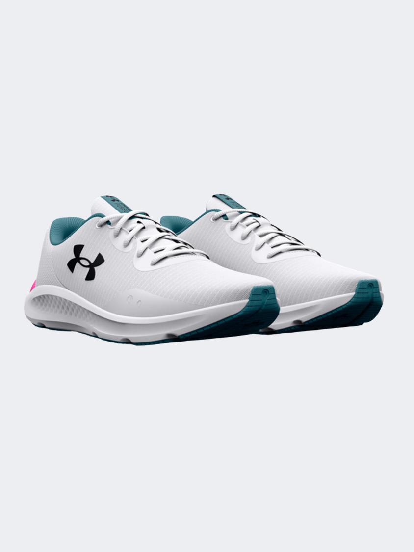 Under Armour Charged Pursuit 3 Tech Women Running Shoes White