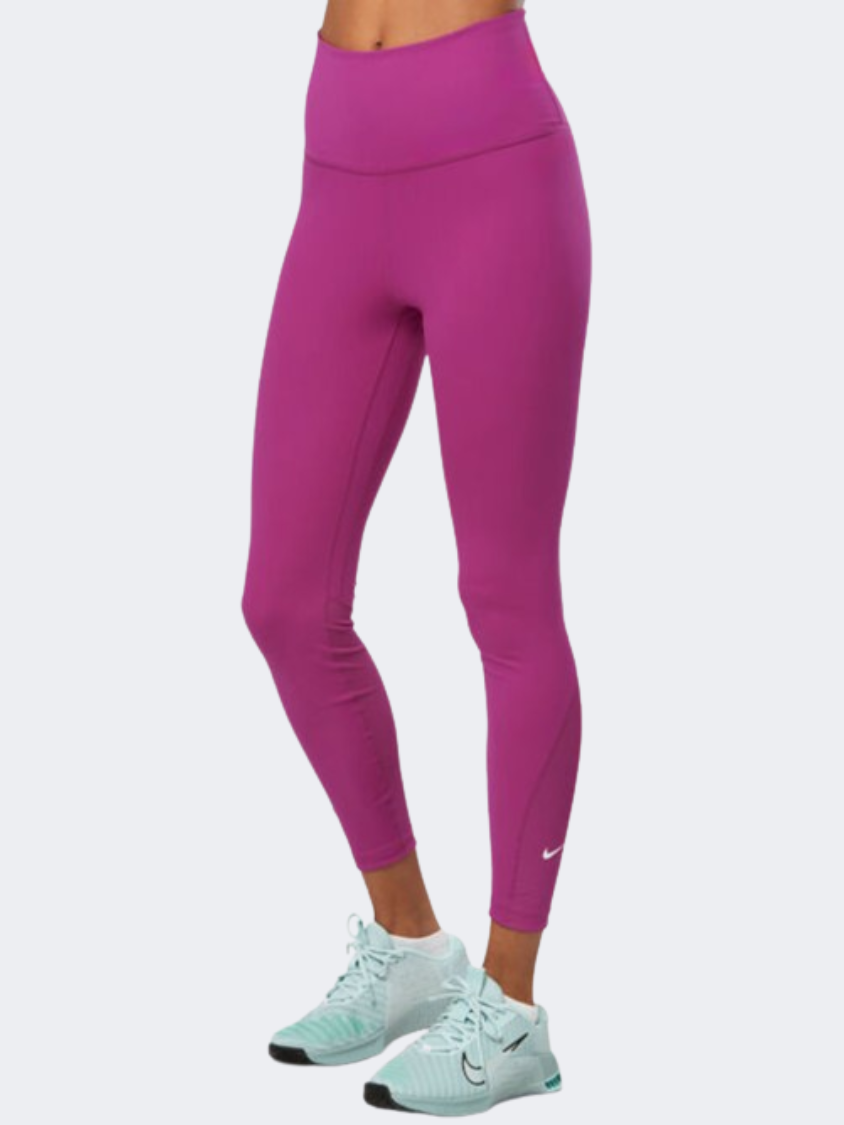 Nike One Dri Fit Women Training Tight Raspberry Pink/White