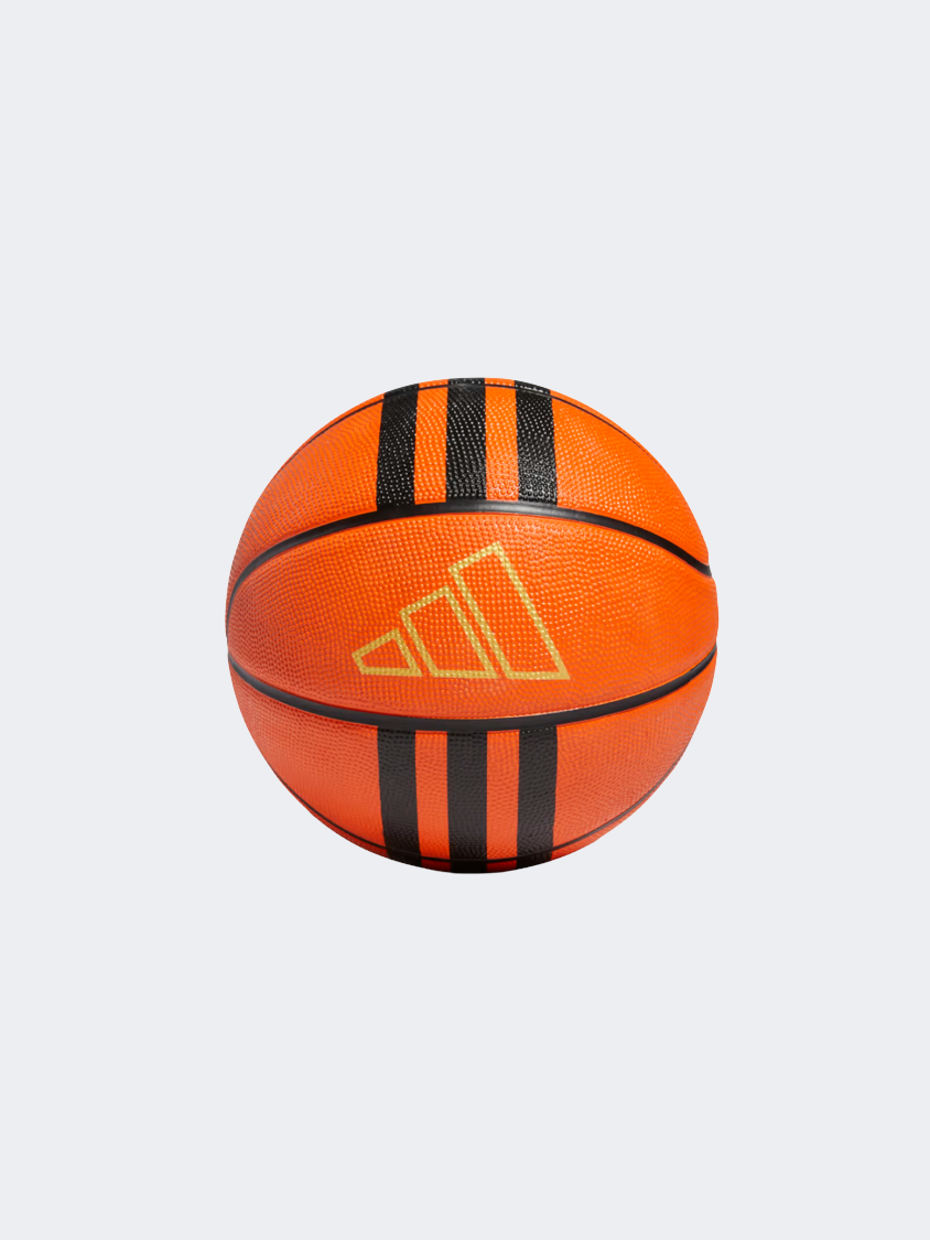 Adidas Rubber X3 Unisex Basketball Ball Natural/Black/Gold